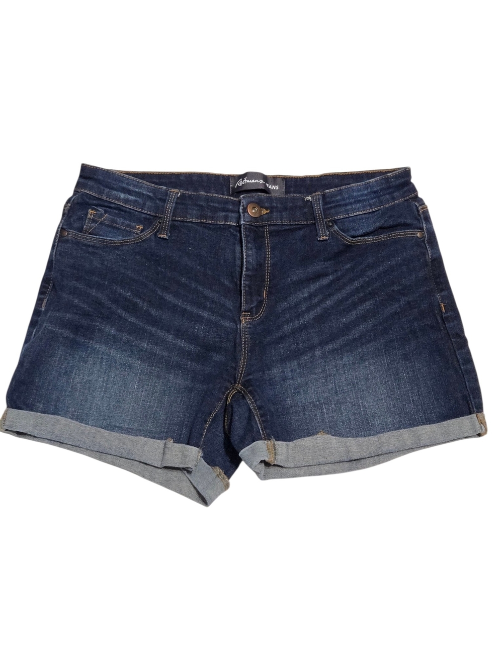 Reitmans Dark Wash Denim Roll-Cuff Women's Shorts Size US 28